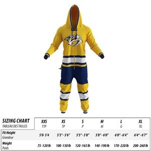 Hockey Sockey Nashville Predators Onesie XS